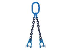 ketting-2-sprong 2.500 kg | 8 mm 6,5 meter 0 inkorthaken Gaffelsluiting
