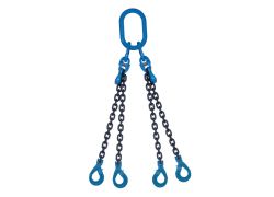 Kettingviersprong 6mm, Veiligheidshaak, 2,5 m, 2 inkorthaken