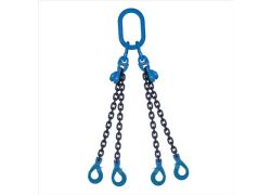 Kettingviersprong 10mm, Veiligheidshaak, 3,5 m, 4 inkorthaken