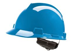 MSA V-Gard ongeventileerde veiligheidshelm | Blauw