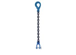 Kettingleng | 4.000 kg - 10mm | 4 meter | 1 Veiligheidshaak - 1 Gaffelsluiting