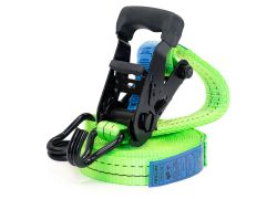 Spanband 2 delig | 25mm | 6 meter | Groen fluorescerend