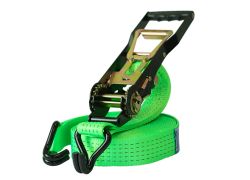 Spanband 2 delig | Ergoratel | 50mm | 9 meter | Groen fluorescerend