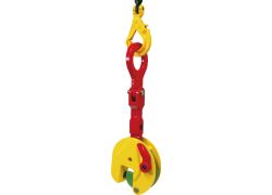 Verticale platenklem | Drievoudig kantelbaar hijsoog | Hard staal