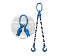 Ketting | 2-sprong 6 mm | MFX incl. inkorthaken | Klephaak |2 m Werklengte