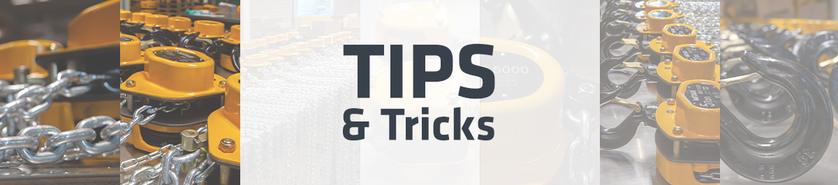 Tips & Tricks | Handkettingtakel