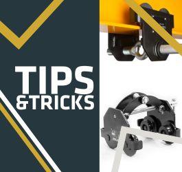 Tips & Tricks voor het gebruik en onderhoud van loopkatten en balkenklemmen